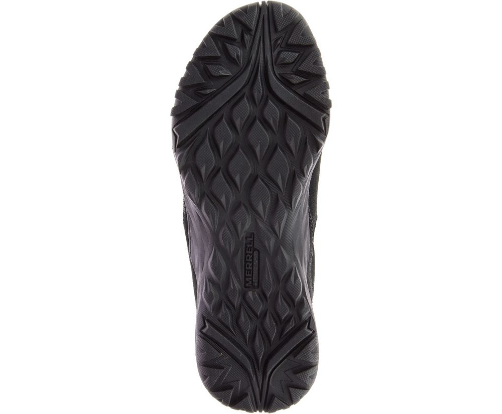 Tenis Senhora - Merrell Addison Couro Waterproof Q2 - Pretas - LPX648729